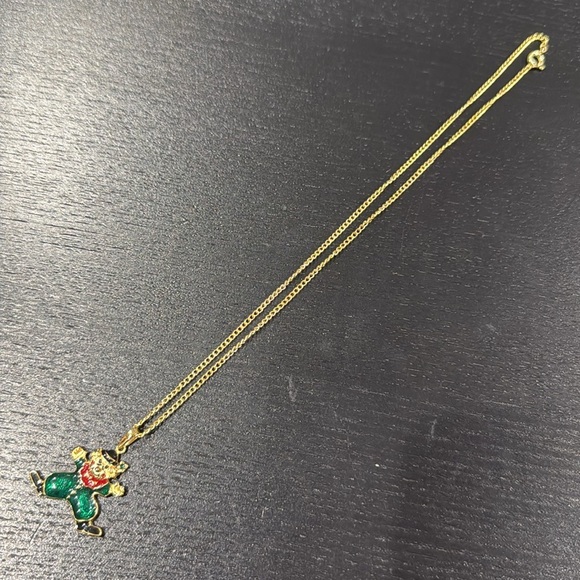 Cellini Gold Clown Necklace - Picture 7 of 9